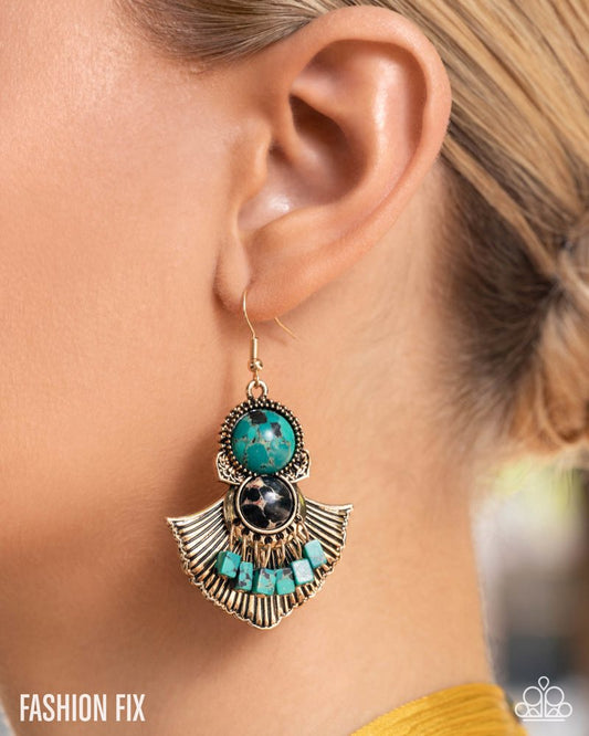 Simply Santa Fe- Earring: "Expecting Adventure - Green"