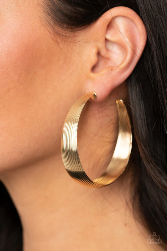 Paparazzi Desert Wanderings - Gold Earrings