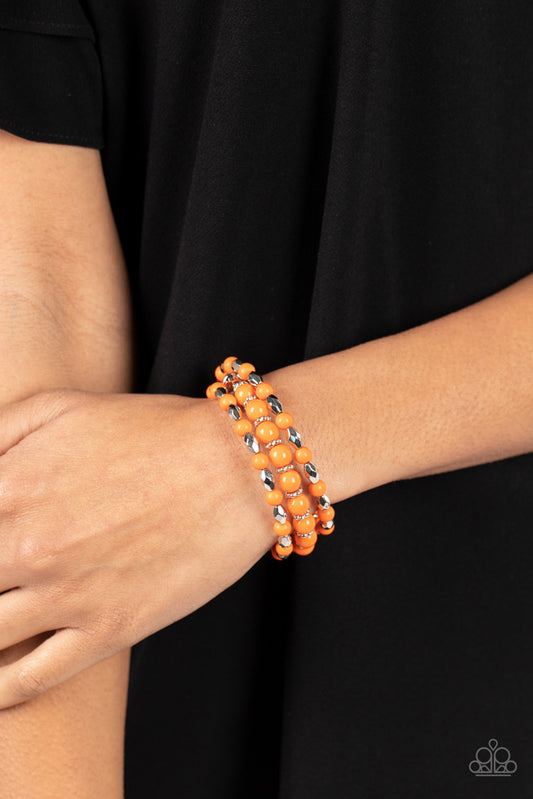 Colorfully Coiled - Orange  $8.00
