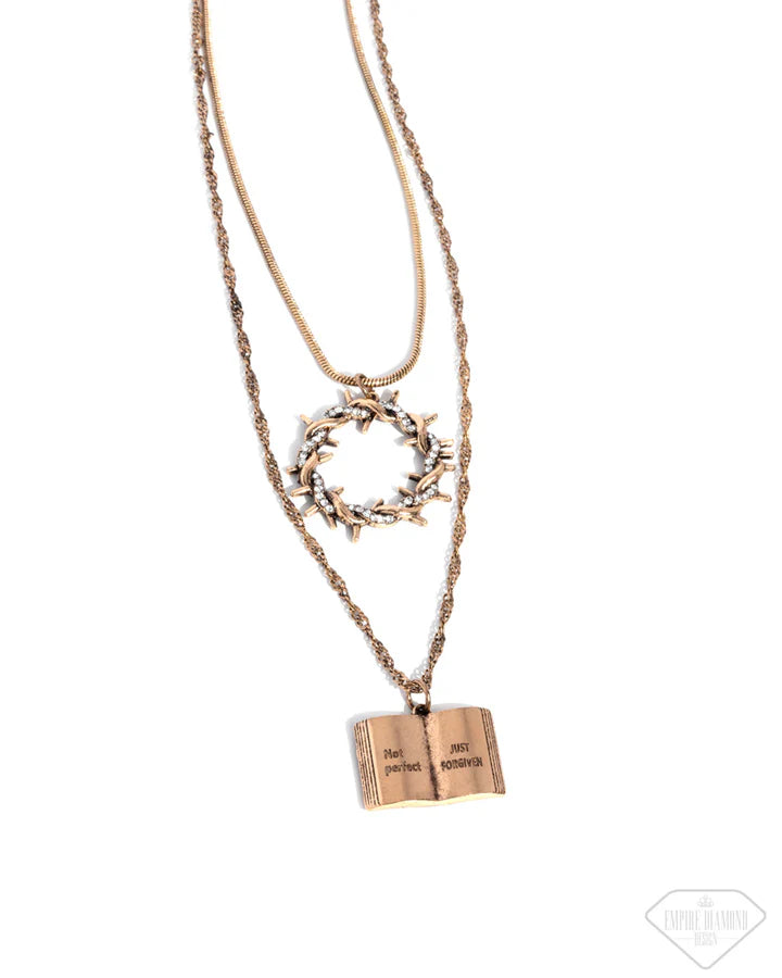 Forgiven in Faith Necklace Set (gold)