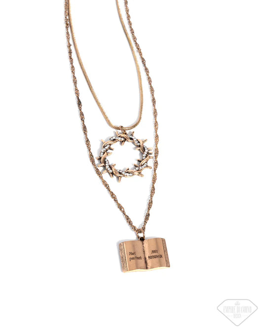 Forgiven in Faith Necklace Set (gold)