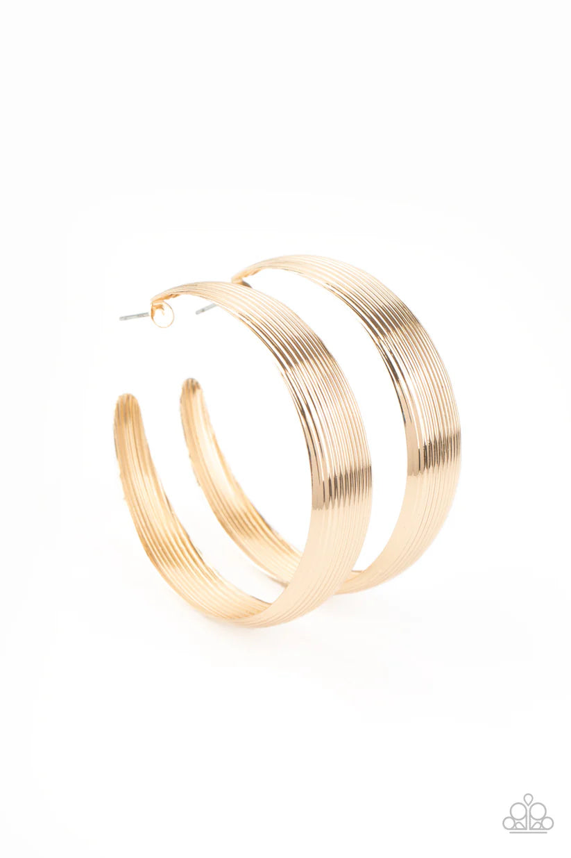 Paparazzi Desert Wanderings - Gold Earrings