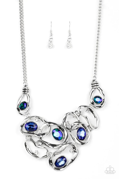 Paparazzi Necklace ~ Warp Speed - Blue