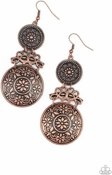 Garden Adventure Copper Earrings
