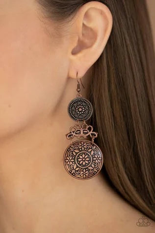 Garden Adventure Copper Earrings